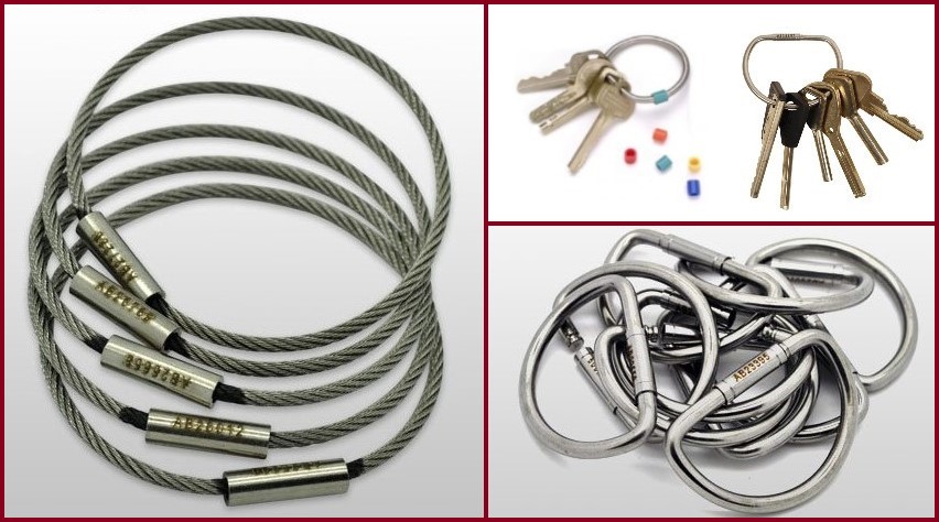 Cable Key Kop Keyring | Emedco